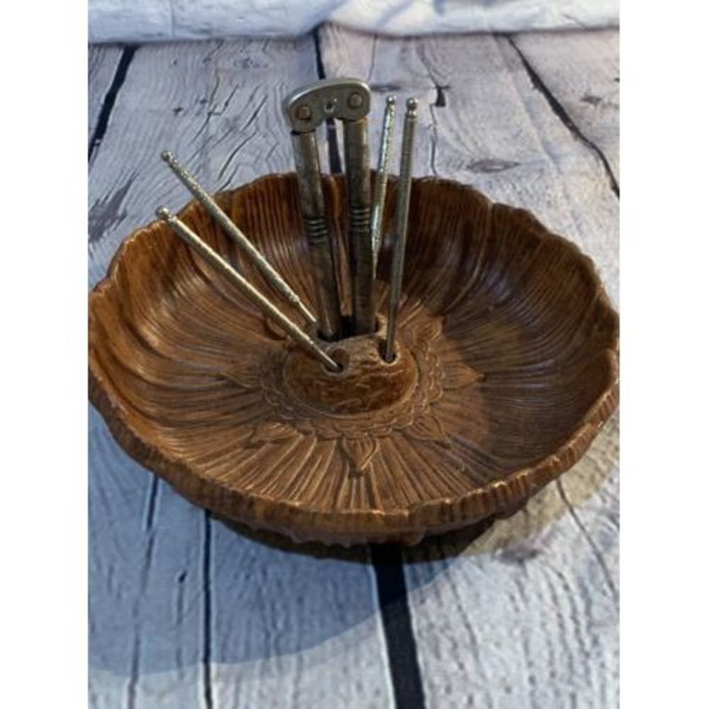 Multi Products Inc Vintage Faux Wood Tree -‎ Resin Nut Bowl Mid Century Mod Bowl